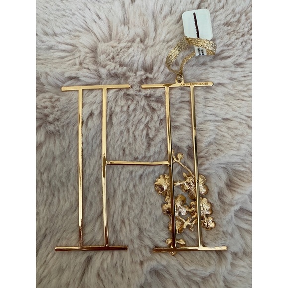 Anthropologie Floral Monogram Ornament - Picture 8 of 16